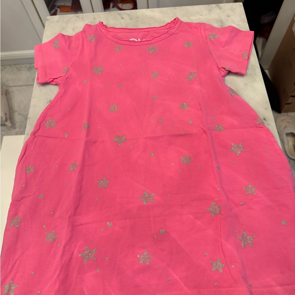Pink Starry T-Shirt dress